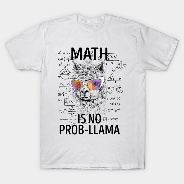 Math Is No Prob-Llama T-Shirt by LotusTee